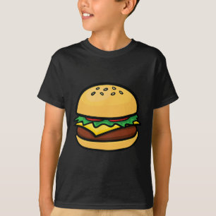 Cheeseburger Emoticon Hamburger Kaas Bbq  T-shirt