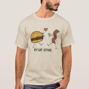 Cheeseburger en Bacon "True Love" Shirt (Light)