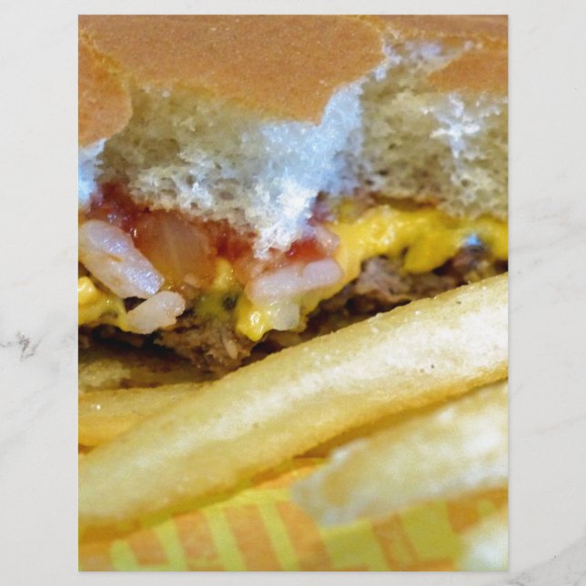 Cheeseburger en Fries (Voorkant)