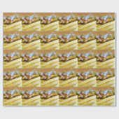 Cheeseburger en Fries Cadeaupapier (Vlak)