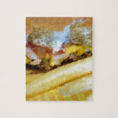 Cheeseburger en Fries Legpuzzel (Verticaal)
