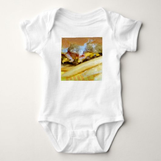 Cheeseburger en Fries Romper (Voorkant)