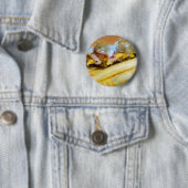 Cheeseburger en Fries Ronde Button 5,7 Cm (In situ)