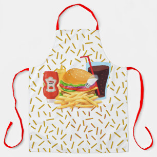 Cheeseburger en Fries Schort