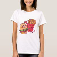 Cheeseburger en Fries T-Shirt