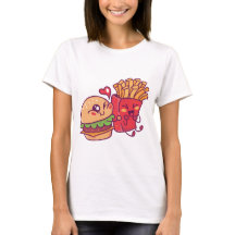 Cheeseburger en Fries T-Shirt