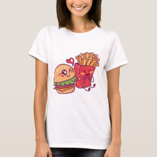 Cheeseburger en Fries T-Shirt