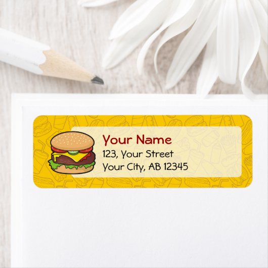 Cheeseburger Etiket (Insitu)