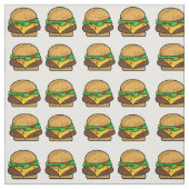 Cheeseburger Fabric Stof (Swatch)
