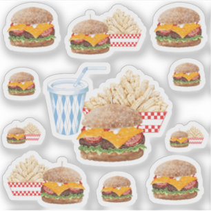 Cheeseburger Fastfood Sticker