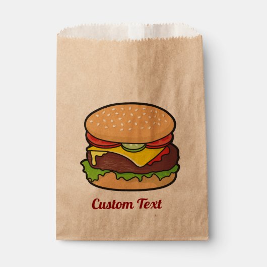 Cheeseburger Favor Bag Bedankzakje (Voorkant)