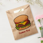 Cheeseburger Favor Bag Bedankzakje (Gezegeld)