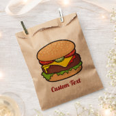 Cheeseburger Favor Bag Bedankzakje (Geknipt)