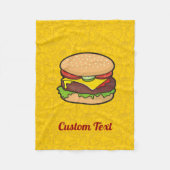 Cheeseburger Fleece Blanket (Voorkant)