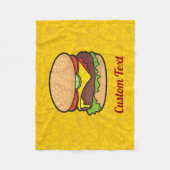 Cheeseburger Fleece Deken (Voorkant)