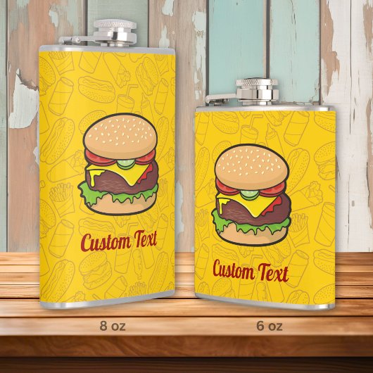 Cheeseburger fles heupfles