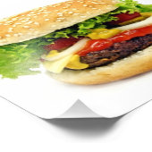 Cheeseburger Foto Afdruk (Hoek)