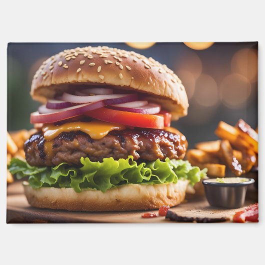 Cheeseburger & Frites Magneet (Voorkant)