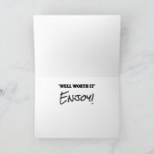 Cheeseburger Funny Retirement Feestdagen Kaart (Binnen)