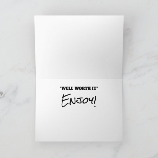 Cheeseburger Funny Retirement Feestdagen Kaart (Binnen)