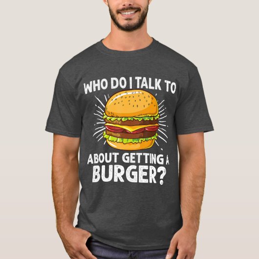 Cheeseburger Gift voor burgerliefhebbers T-shirt (Voorkant)