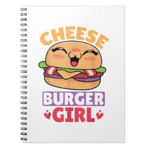 Cheeseburger Girl, Hamburger Women en Cheeseburge Notitieboek