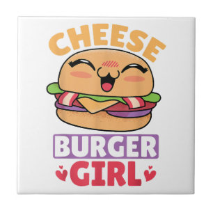 Cheeseburger Girl, Hamburger Women en Cheeseburge Tegeltje