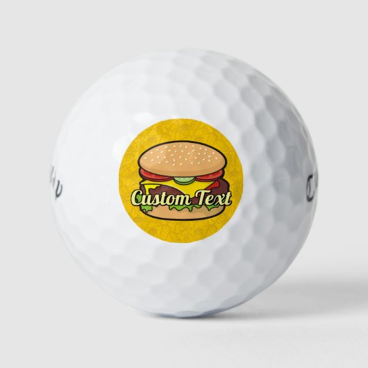 Cheeseburger Golfballen (Voorkant)