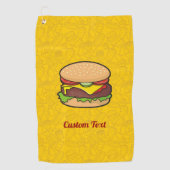 Cheeseburger Golfhanddoek (Voorkant)