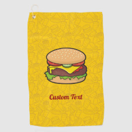 Cheeseburger Golfhanddoek