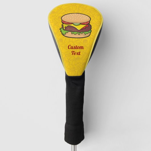 Cheeseburger Golfheadcover (Voorkant)