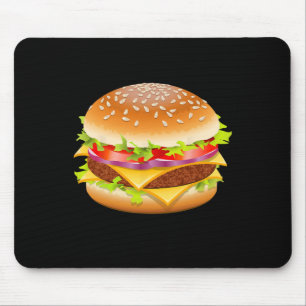 Cheeseburger Hamburger Burger Funny Food Halloween Muismat