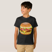 Cheeseburger Hamburger Burger Funny Food Halloween T-shirt (Voorkant volledig)