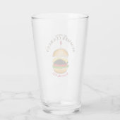 Cheeseburger hamburger burger picknick barbecue BB Glas (Achterkant)