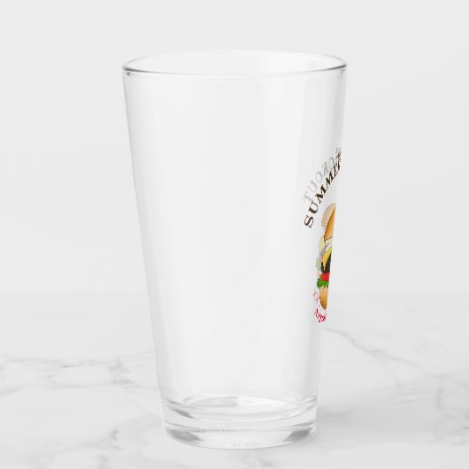 Cheeseburger hamburger burger picknick barbecue BB Glas (Rechts)