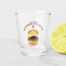 Cheeseburger hamburger burger picknick barbecue BB Shot Glas