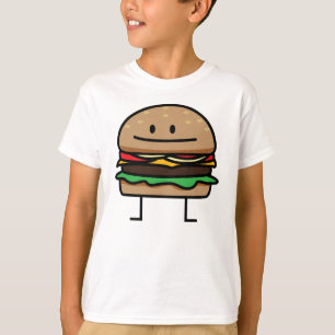 Cheeseburger Hamburger gemalen vlees Rundvleeskuik T-shirt