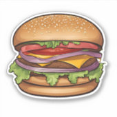 Cheeseburger Heaven Sticker (Voorkant)