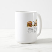 Cheeseburger in de Paradijs Mok. Koffiemok (Voorkant rechts)