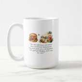 Cheeseburger in de Paradijs Mok. Koffiemok (Links)