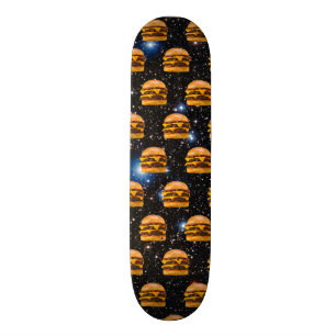 Cheeseburger in de ruimte persoonlijk skateboard