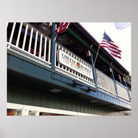 Cheeseburger in Paradise, Lahaina, Maui, Hawaii Poster (Voorkant)