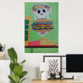 Cheeseburger in Paradise Poster (Thuiskantoor)