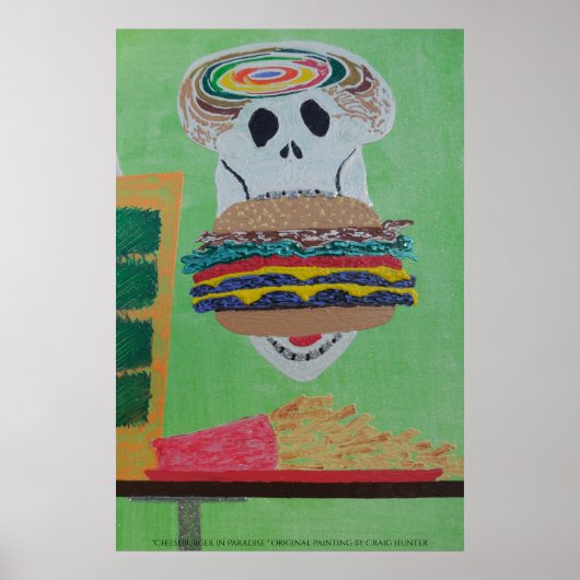 Cheeseburger in Paradise Poster (Voorkant)