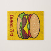 Cheeseburger Jigzaag Puzzle Legpuzzel (Horizontaal)