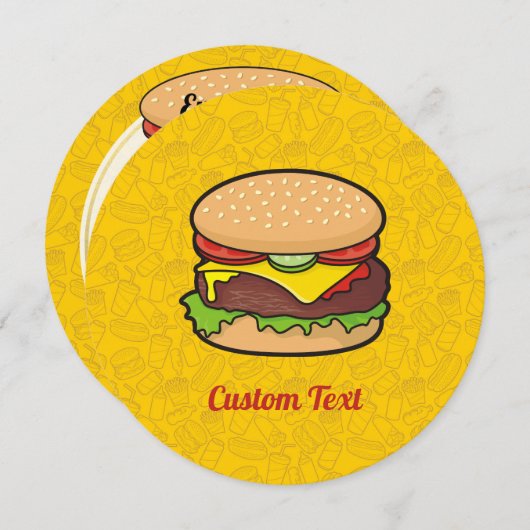 Cheeseburger Kaart (Voorkant / Achterkant)