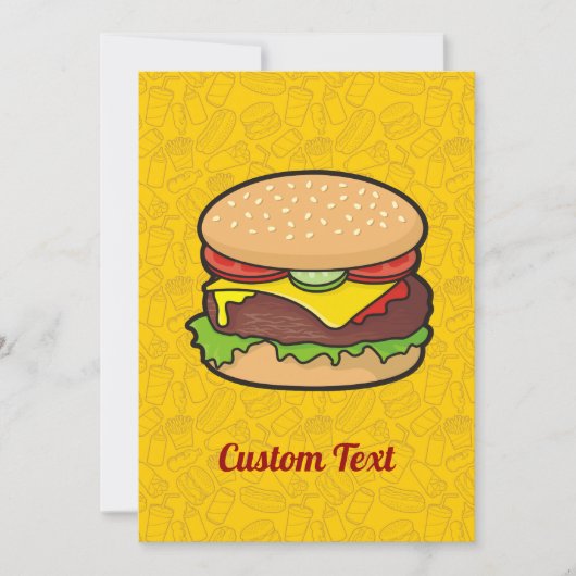 Cheeseburger Kaart (Voorkant)