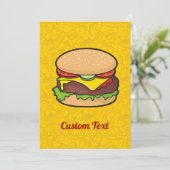 Cheeseburger Kaart (Staand voorkant)