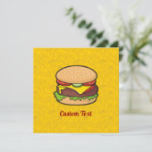 Cheeseburger Kaart (Staand voorkant)