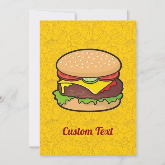 Cheeseburger Kaart (Voorkant)